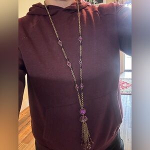Fun Purple and Gold Necklace